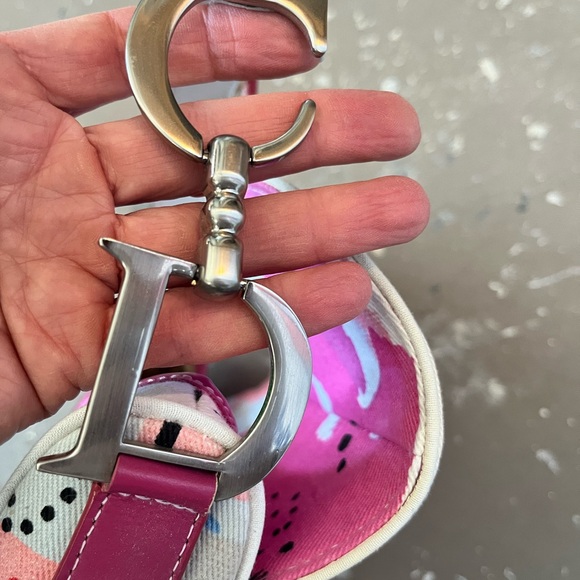 Dior Pink Graffiti Saddle Bag - Picture 7 of 7